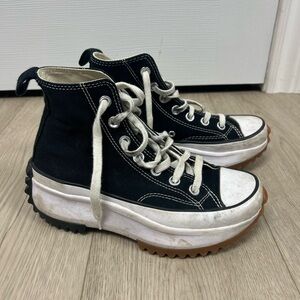 Converse Run Star Hike Platform High Top Black Sneakers‎